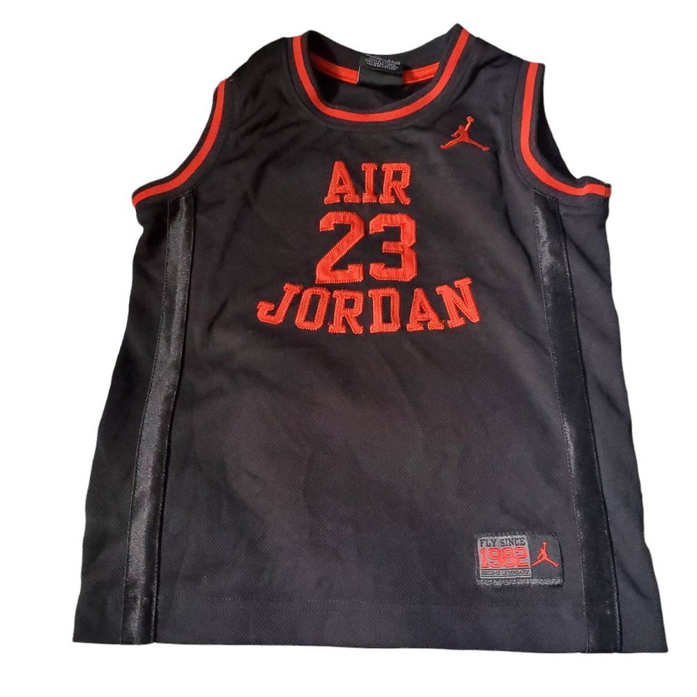 Nike Air Jordan Jumpman Black Red Kids Jersey